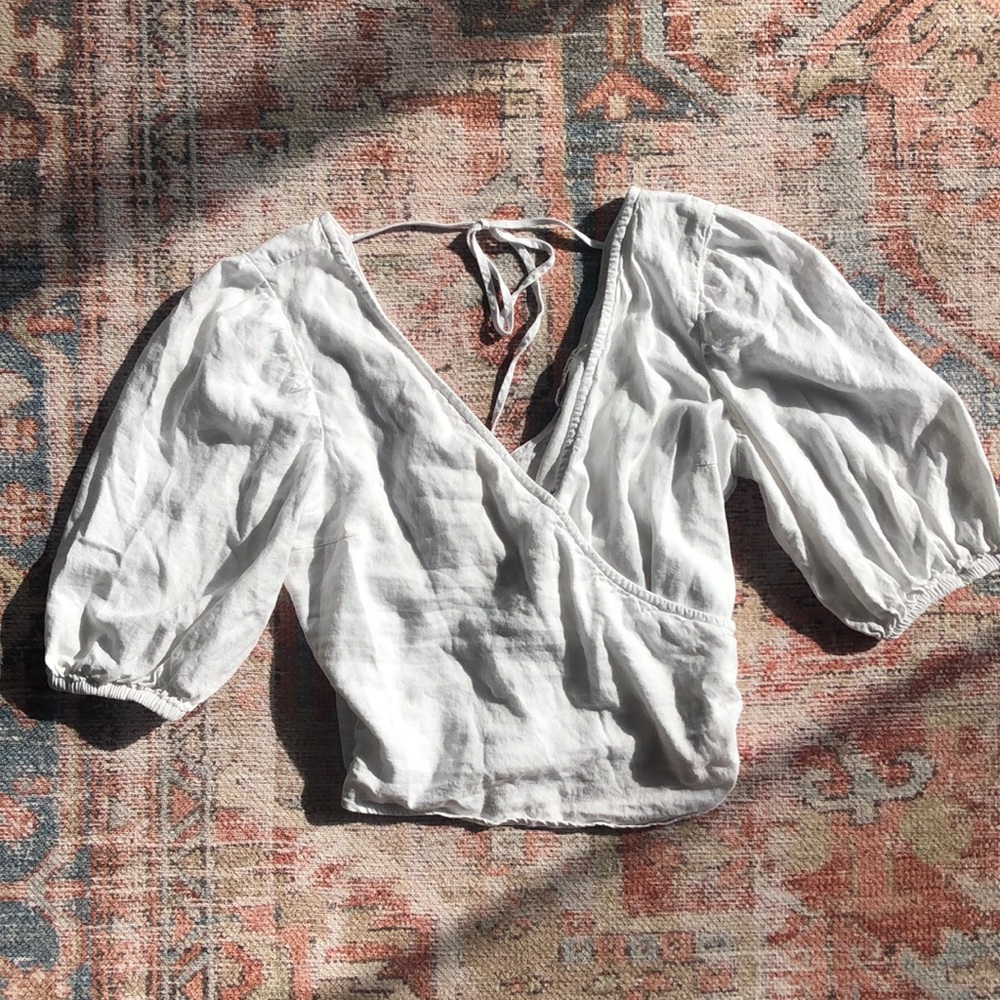 A&F linen top